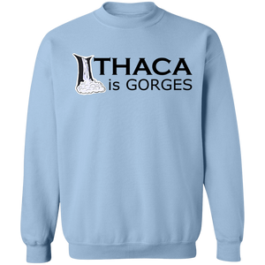 Ithaca Is Gorges Crewneck Pullover Sweatshirt  8 oz. (Color Graphic)