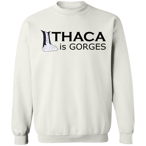 Ithaca Is Gorges Crewneck Pullover Sweatshirt  8 oz. (Color Graphic)