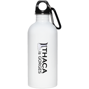 Ithaca is Gorges Stainless Steel Water Bottle (Vertical Graphic)
