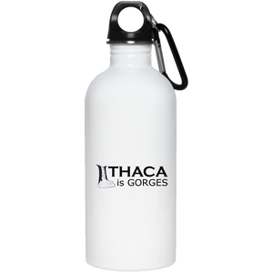 Ithaca is Gorges Stainless Steel Water Bottle (Horizontal Graphic)