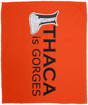 Ithaca Is Gorges Cozy Plush Fleece Blanket - 50x60 (Color Graphic)