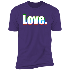 Love Shirt (White Rainbow Graphic)