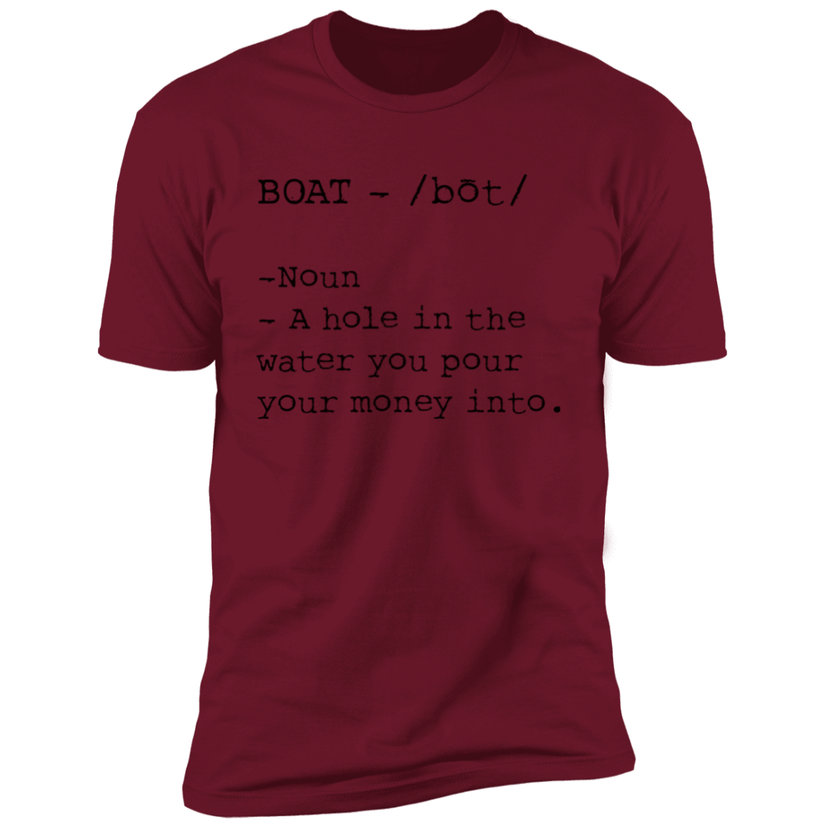 Definition of a Boat Shirt (Black Graphic)