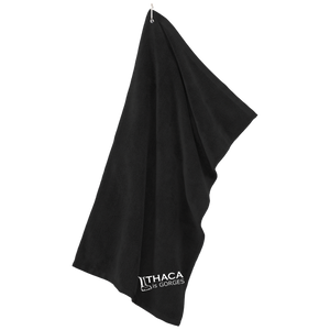 Ithaca Is Gorges Microfiber Golf Towel (White Graphic)