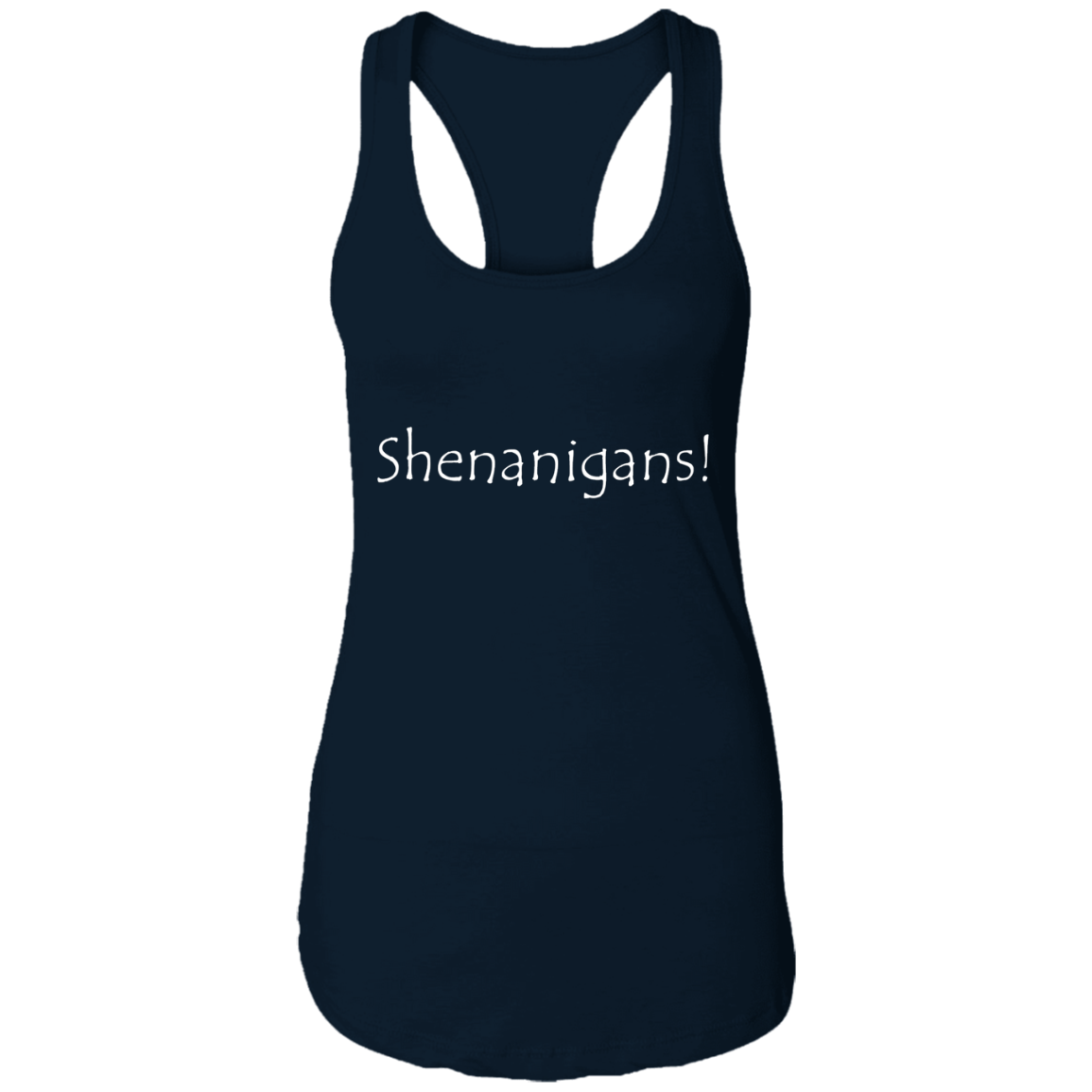 Shenanigans Ladies Tank (White Graphic)