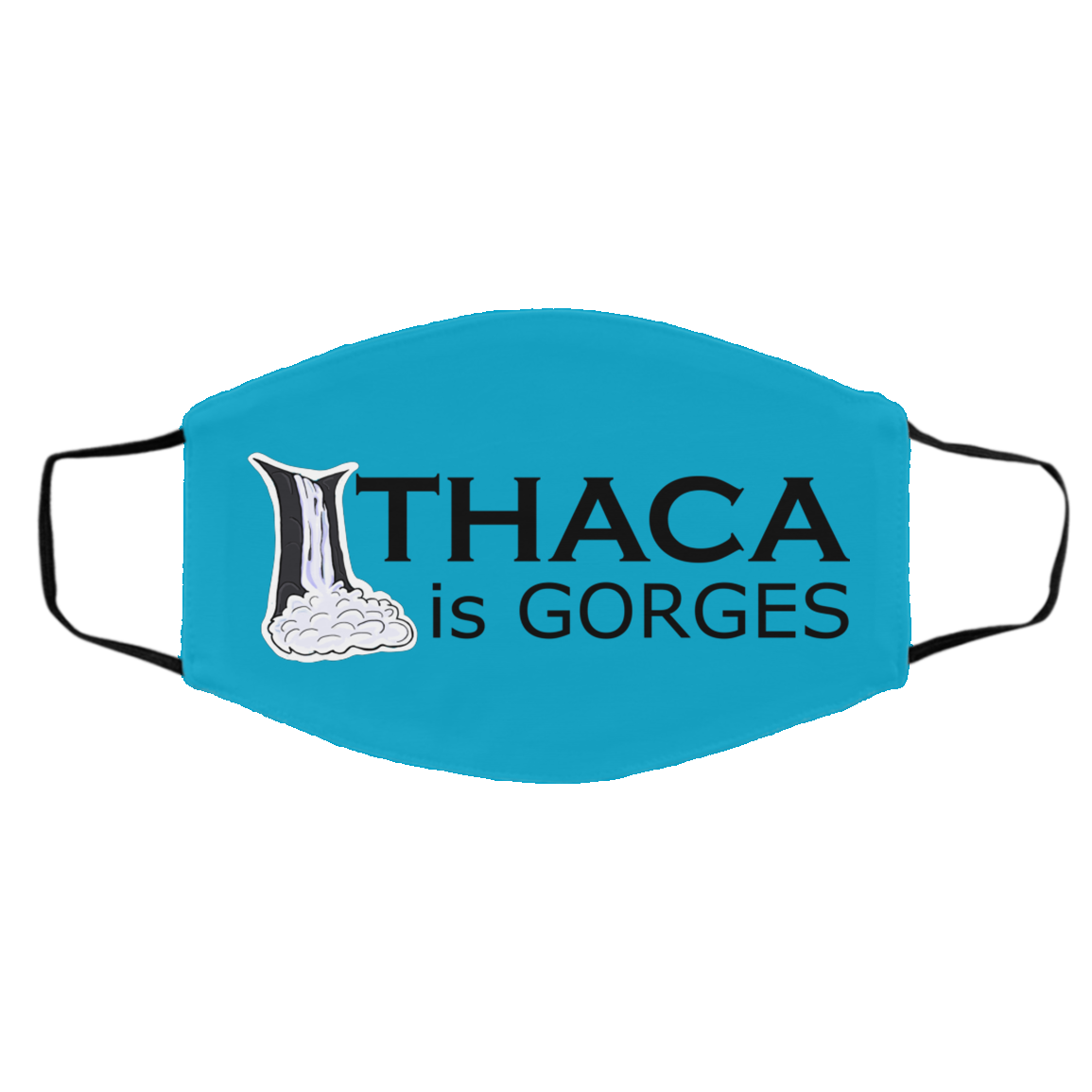 Ithaca Is Gorges - Med/Lg Face Mask (Color Graphic)