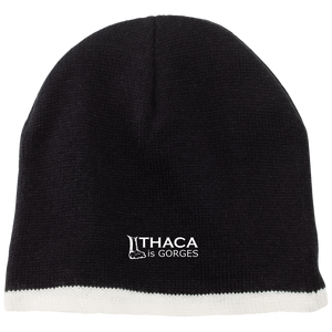 Ithaca Is Gorges Beanie (White Graphic)